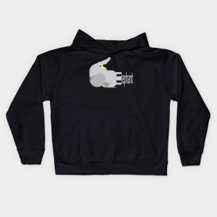 E is for Elephant Kids Hoodie